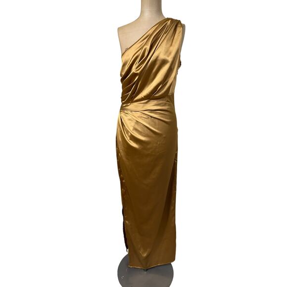 Petal & Pup Satin Maxi Dress - Picture 3 of 9